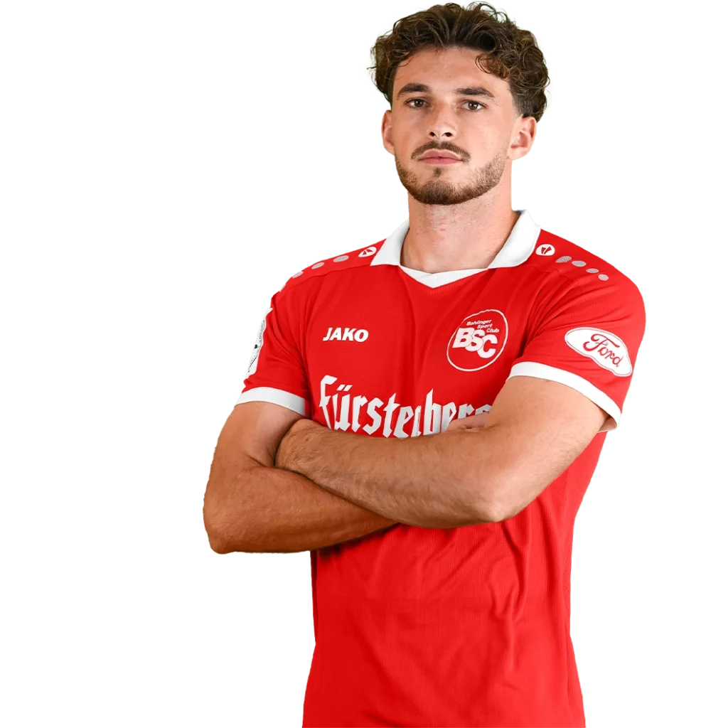 Porträtfoto von Erijon Shaqiri im Trikot des Bahlinger SC