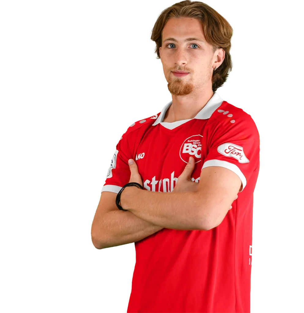 Porträtfoto von Ferdinand Scholl im Trikot des Bahlinger SC