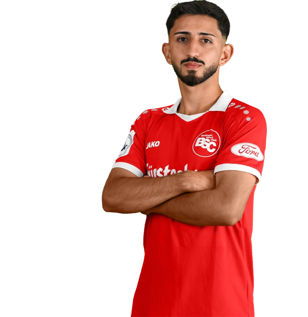 Porträtfoto von Samet Yilmaz im Trikot des Bahlinger SC