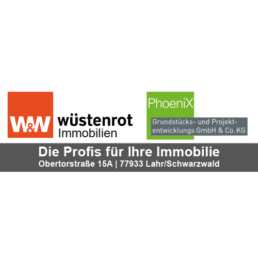 Sponsorlogo Wüstenrot Immobilien und Phoenix