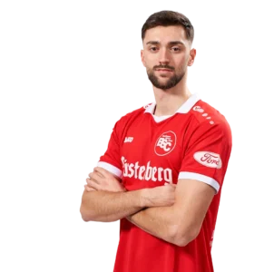 Porträtfoto von Elvir Zukaij im Trikot des Bahlinger SC